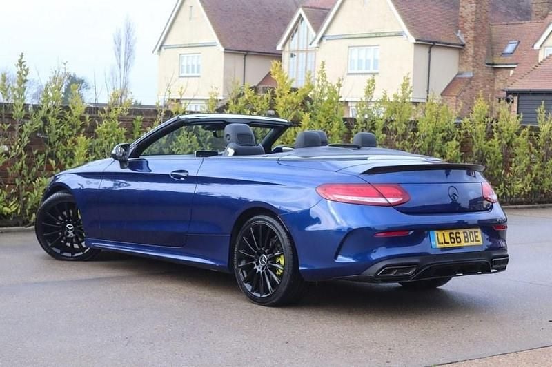 Used Mercedes C220 AMG line 2016 Blue Cabriolet