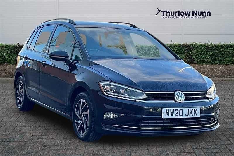 Black Used 2020 VW Golf Sportsvan Match MPV | £12,869 (Fair price) - Image 1/4