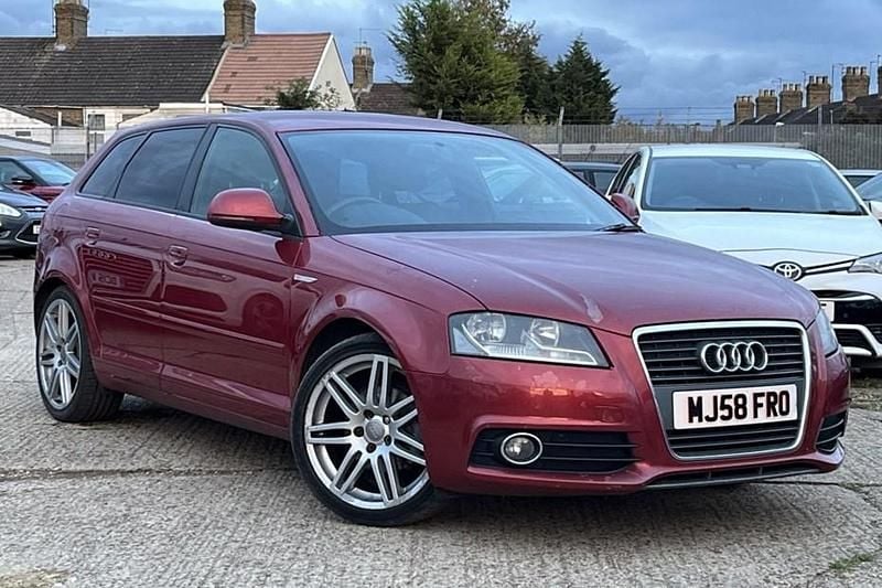 Red Used 2008 Audi A3 S-Line Hatchback | £2,288 (Good price) - Image 1/1