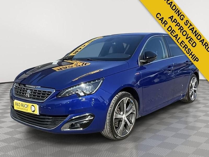 Used Peugeot 308 GT-line 131 HP (96 kW) 2016 Blue Hatchback