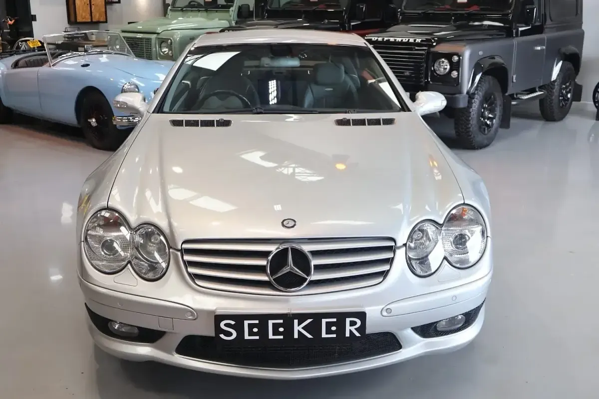 Used Mercedes SL55 AMG AMG 476 HP (350 kW) 2002 Silver Cabriolet