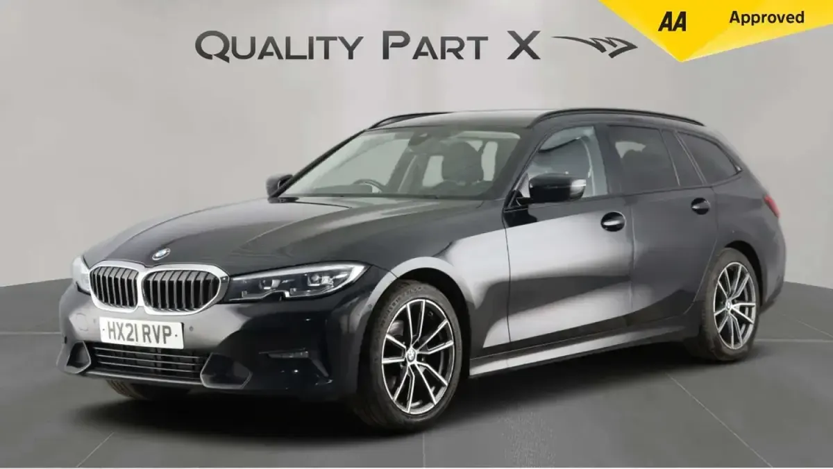 Used BMW 320 Sport Line 184 HP (135 kW) 2021 Black Estate