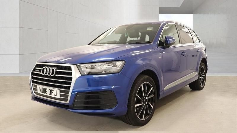 Begagnad Audi Q7 S-Line 218 HK (160 kW) 2016 Blå SUV