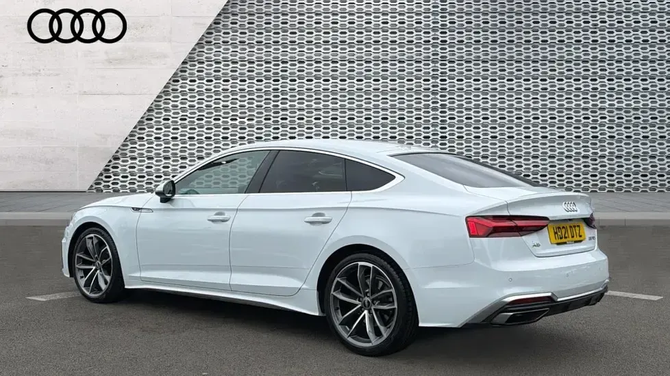 Used Audi A5 Sportback S-Line 163 HP (119 kW) 2021 White Hatchback