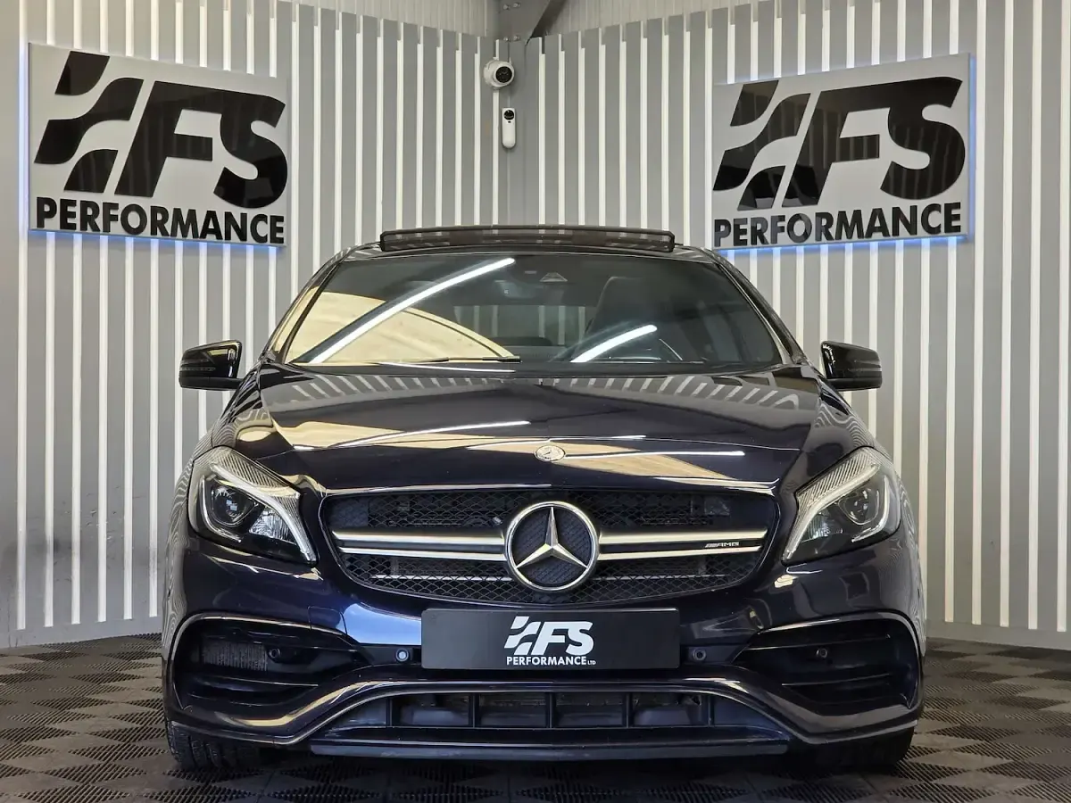 Used Mercedes A45 AMG 360 HP (264 kW) 2016 Blue Hatchback