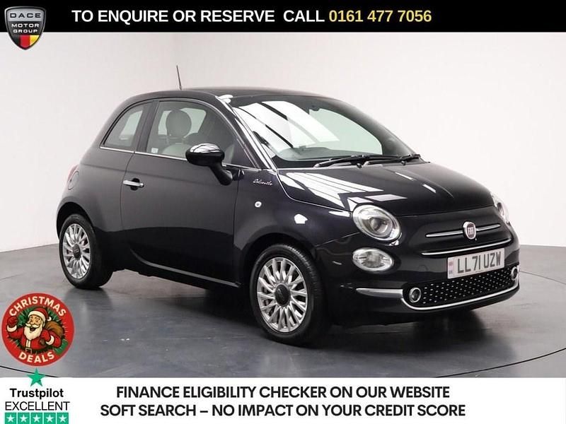 Black Used 2021 Fiat 500 Dolcevita Hatchback | £8,480 (Fair price) - Image 1/3