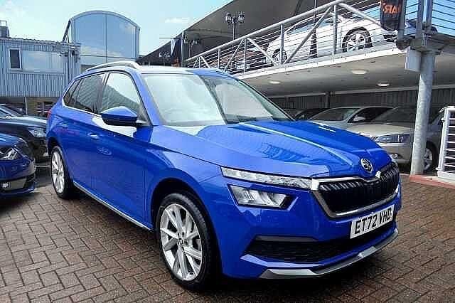 Used Skoda Kamiq SE L Executive 147 HP (108 kW) 2022 Energy blue SUV