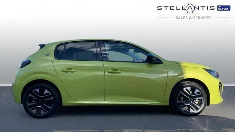 Yellow Used 2024 Peugeot e-208 Style Hatchback | £15,981 (Fair price) - Image 1/4