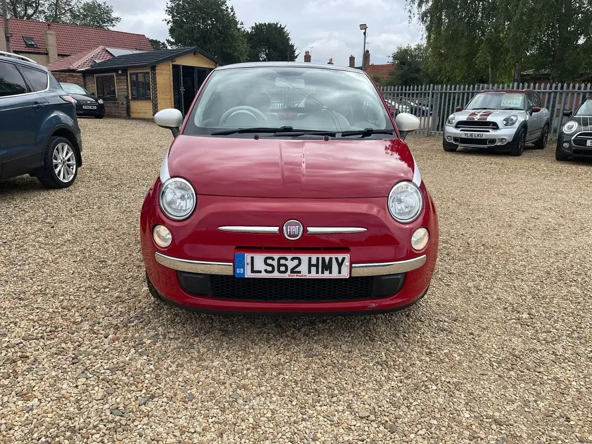 Used Fiat 500 Lounge 69 HP (50 kW) 2012 Red Hatchback