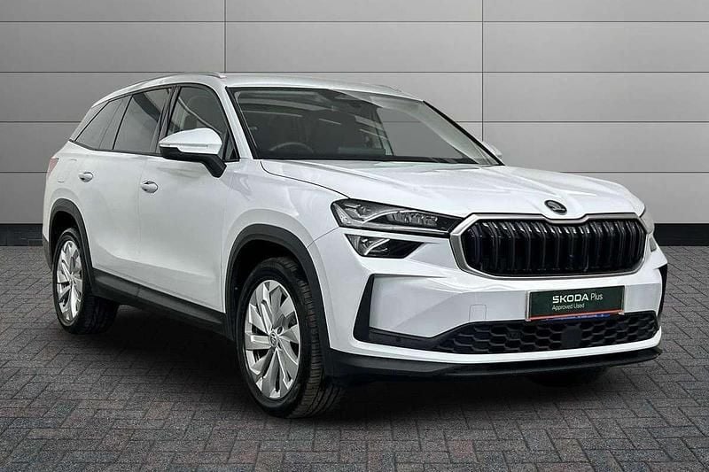 Moon white metallic Used 2024 Skoda Kodiaq SE L SUV | £31,100 (A bit pricey) - Image 1/4