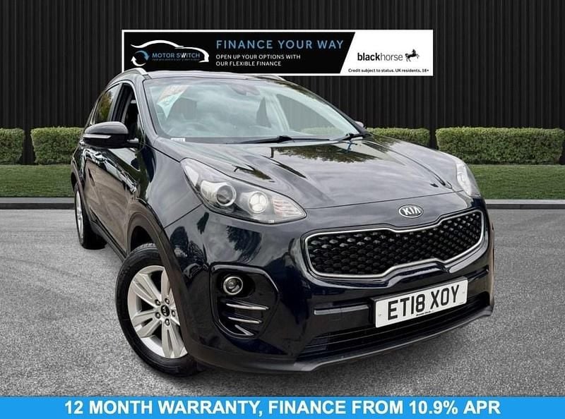 Black Used 2018 Kia Sportage 2 SUV | £10,795 (Fair price) - Image 1/3