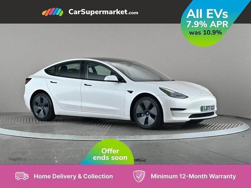 White Used 2021 Tesla Model 3 Long Range Sedan | £18,897 (Fair price) - Image 1/4