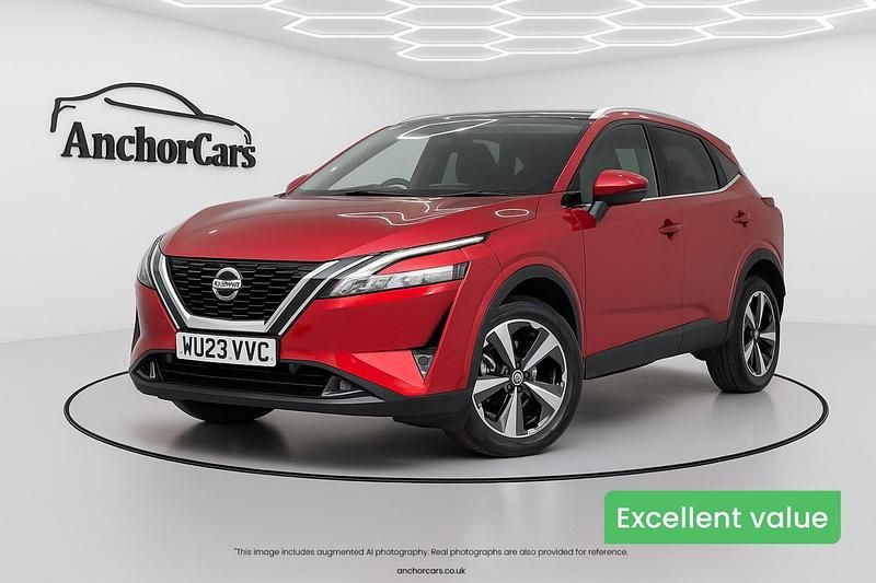 Red Used 2023 Nissan Qashqai N-Connecta SUV | £20,990 (Super price) - Image 1/4
