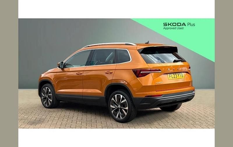 Used Skoda Karoq SE L 110 HP (80 kW) 2023 Orange SUV