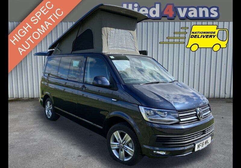 Blue Used 2018 VW T6 Highline Van | £44,995 - Image 1/3