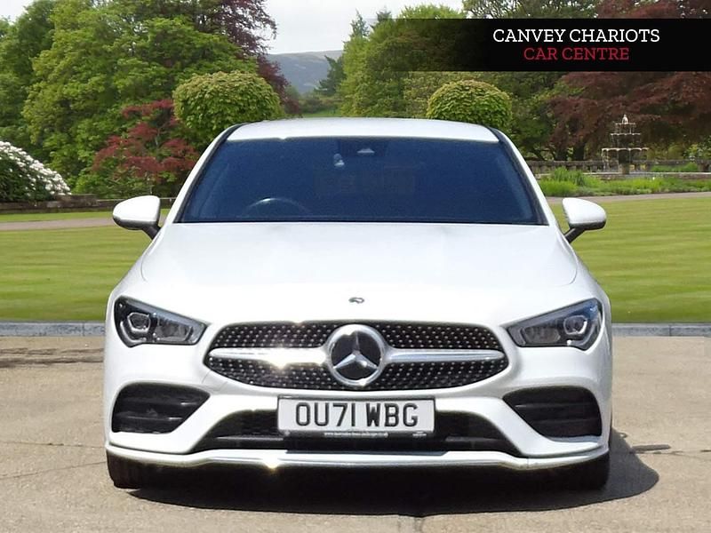 Used Mercedes CLA200 AMG line 163 HP (119 kW) 2021 White Coupe