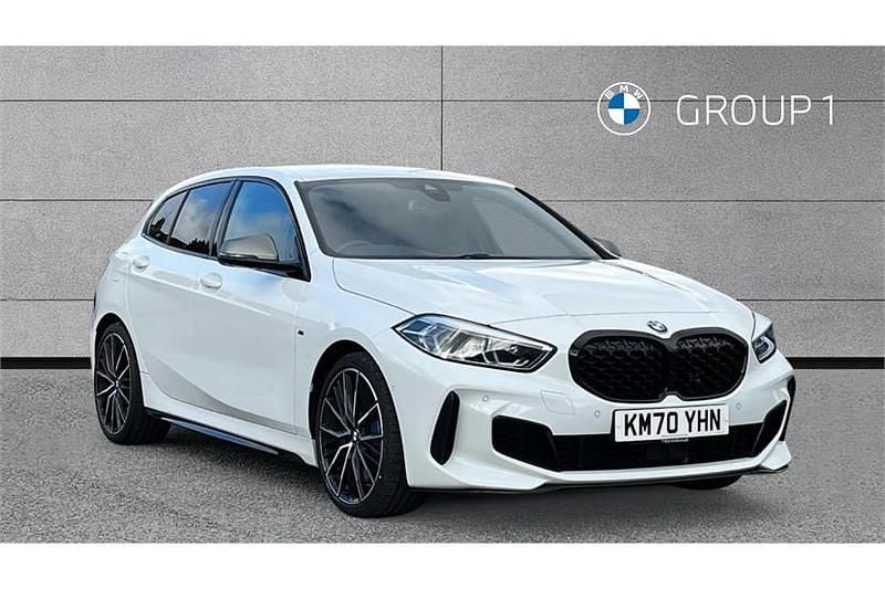 Used BMW M135 Comfort Edition 306 HP (225 kW) 2021 White Hatchback