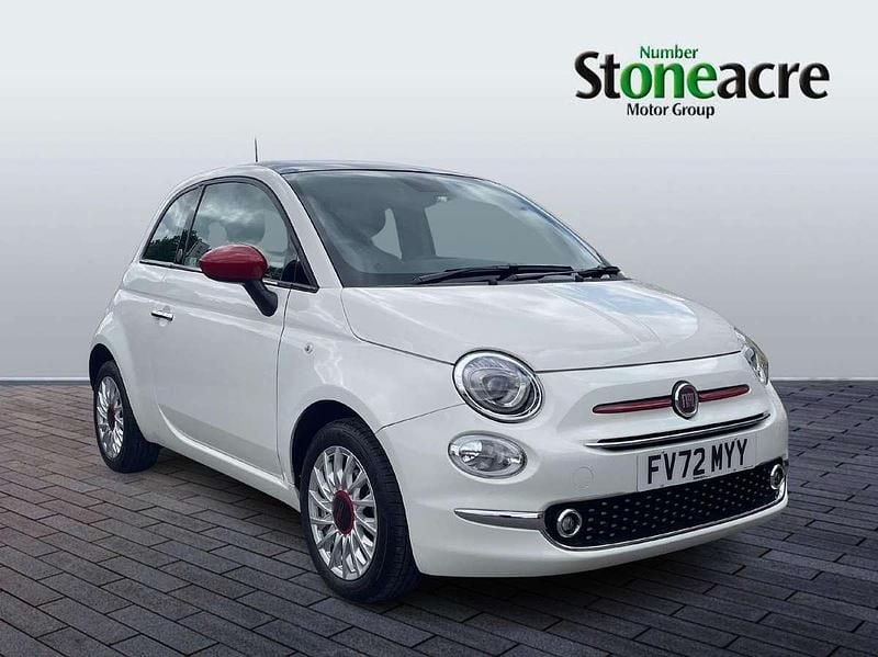 White Used 2022 Fiat 500 Red Hatchback | £10,795 (Fair price) - Image 1/4