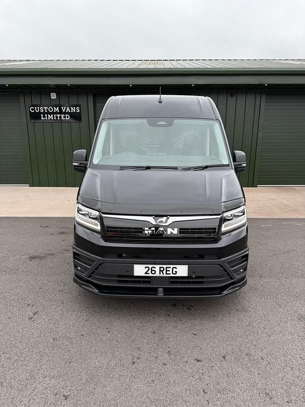 New MAN TGE 2026 Black Van