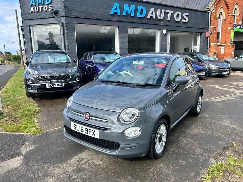 Grey Used 2016 Fiat 500 Pop Star Hatchback | £4,995 (Good price) - Image 1/4