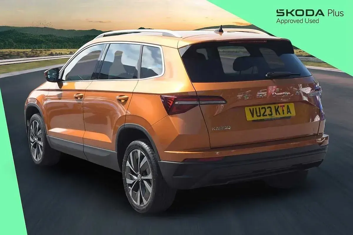 Used Skoda Karoq SE L 150 HP (110 kW) 2023 Phoenix orange metallic SUV
