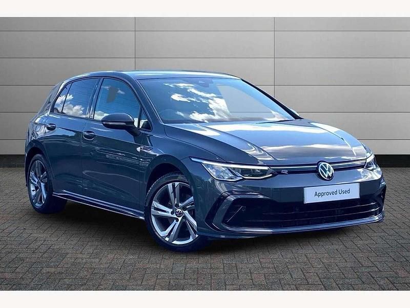 Dolphin grey Used 2022 VW Golf VIII R-line Hatchback | £21,595 (Fair price) - Image 1/4