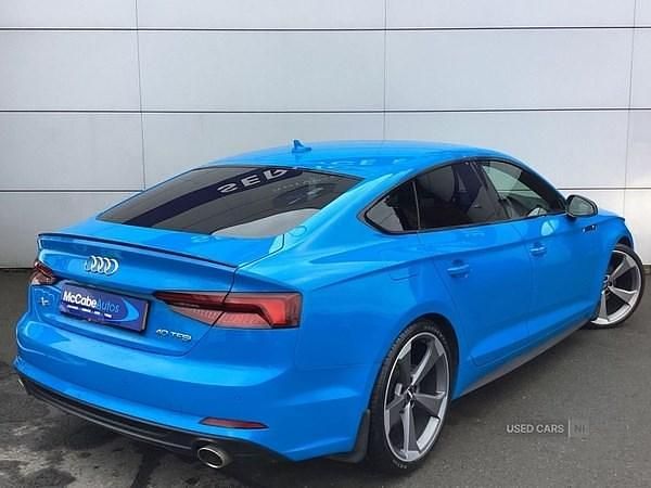 Used Audi A5 Black Edition 2020 Blue Hatchback