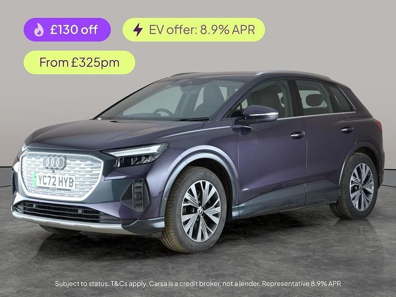 Purple Used 2022 Audi Q4 e-tron Sport SUV | £20,312 (Good price) - Image 1/3