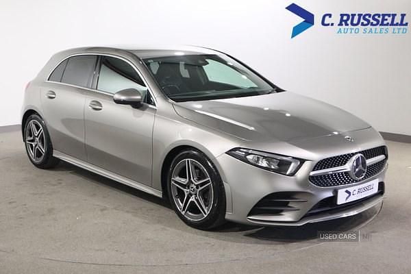 Used Mercedes A200 AMG line 163 HP (119 kW) 2020 Silver Hatchback