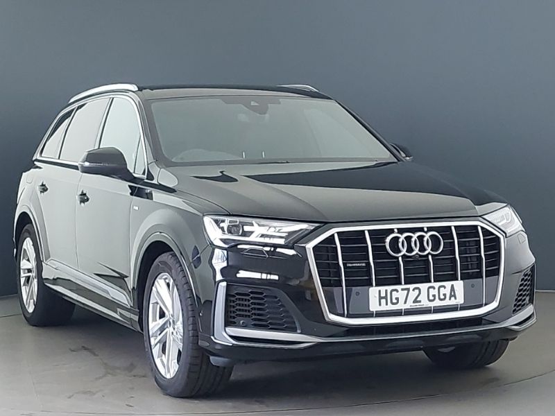 Black Used 2022 Audi Q7 S-Line SUV | £39,498 (Fair price) - Image 1/4