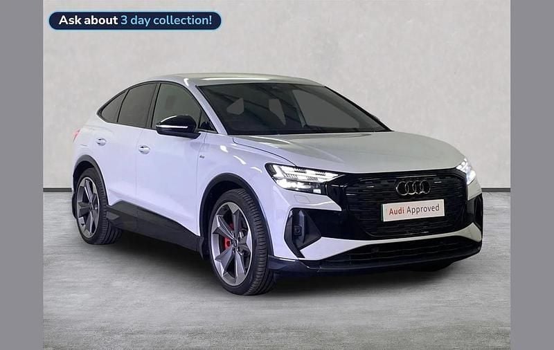 White Used 2025 Audi Q4 Sportback e-tron Black Edition SUV | £39,204 (Super price) - Image 1/4
