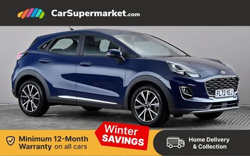 Blue Used 2022 Ford Puma Titanium Hatchback | £14,497 (Good price) - Image 1/3