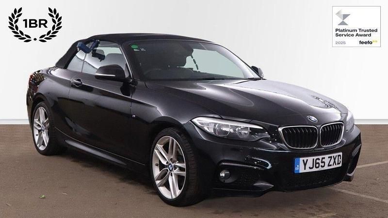 Black Used 2015 BMW 220 M Sport Cabriolet | £13,990 (Fair price) - Image 1/4