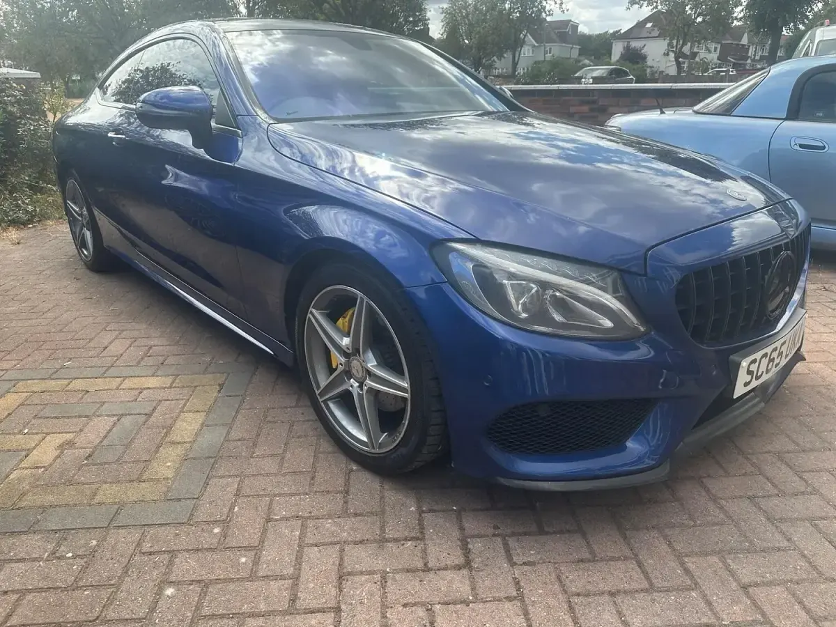 Used Mercedes C220 AMG Line Premium 2015 Blue Coupe