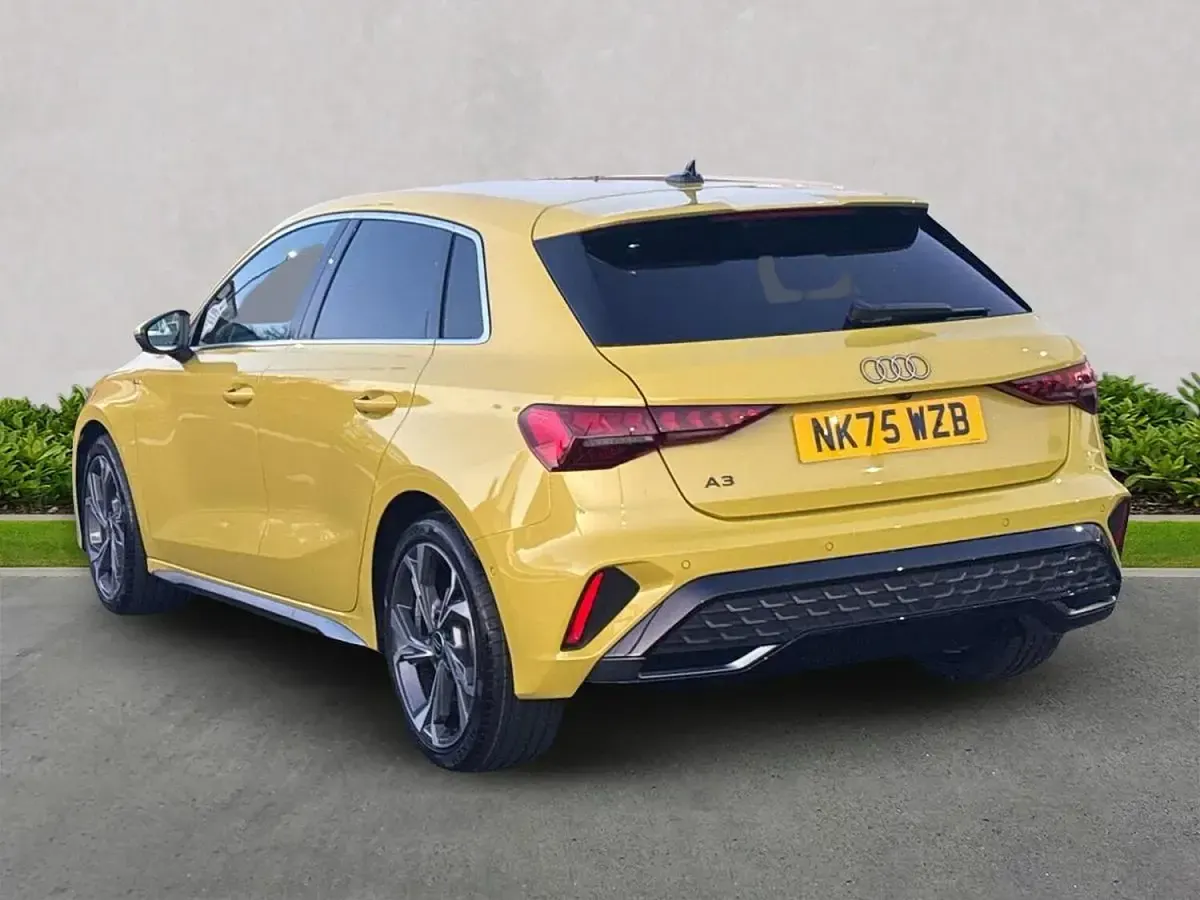 Used Audi A3 S-Line 150 HP (110 kW) 2025 Yellow Hatchback