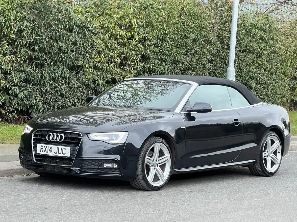 Used Audi A5 Cabriolet S-Line 177 HP (130 kW) 2014 Black Cabriolet