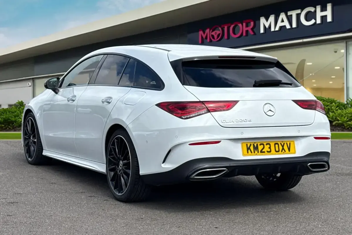 Used Mercedes CLA220 Shooting Brake AMG line 2023 White Estate