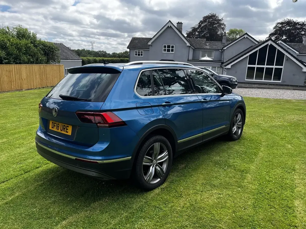 Used VW Tiguan SEL R-Line 150 HP (110 kW) 2018 Blue SUV