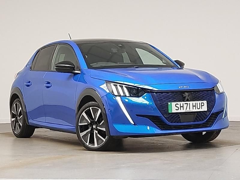 Used Peugeot e-208 GTi 100 kW (136 HP) 2021 Blue Hatchback