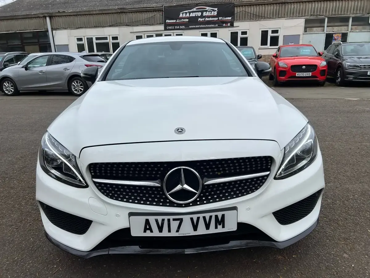 Used Mercedes C200 AMG line 184 HP (135 kW) 2017 White Coupe