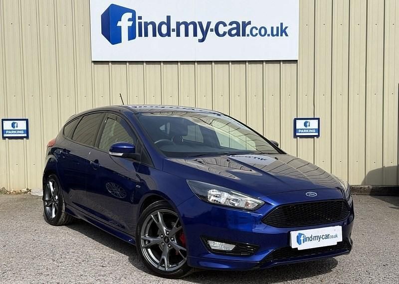 Used Ford Focus ST-Line X 140 HP (102 kW) 2018 Blue Hatchback