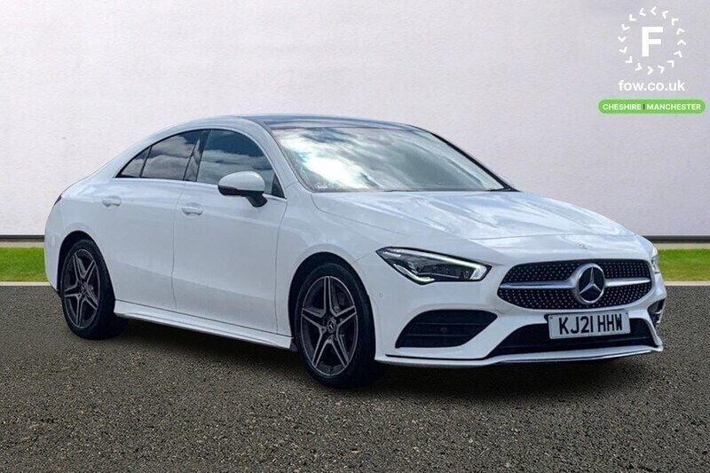 White Used 2021 Mercedes CLA220 AMG Line Premium Plus Sedan | £23,299 (Fair price) - Image 1/3