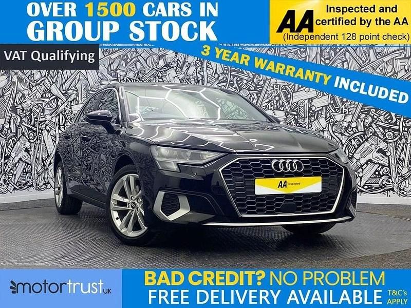 Black Used 2021 Audi A3 Sportback Sport Hatchback | £16,600 (Fair price) - Image 1/2