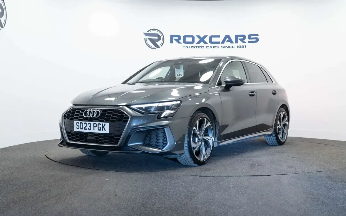 Used Audi A3 S-Line 110 HP (80 kW) 2023 Grey Sedan