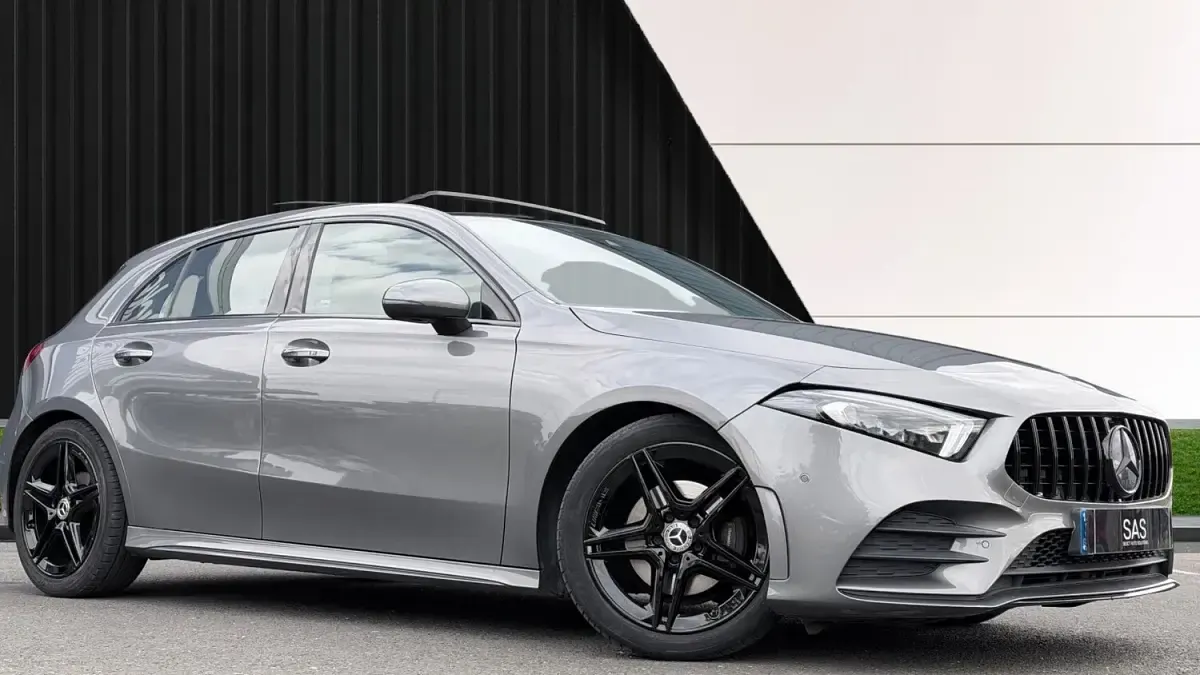 Used Mercedes A180 AMG line 136 HP (100 kW) 2019 Grey Hatchback