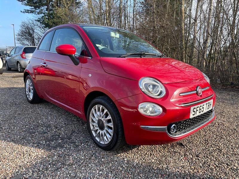 Used Fiat 500 Lounge 69 HP (50 kW) 2016 Red Hatchback