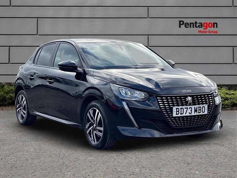 Black Used 2023 Peugeot 208 Active+ Hatchback | £14,799 (Good price) - Image 1/4