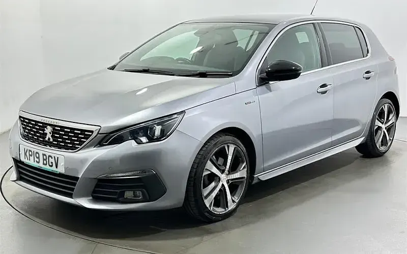 Used Peugeot 308 GT-line 131 HP (96 kW) 2019 Grey Hatchback