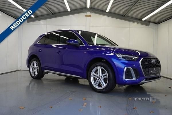 Blue Used 2023 Audi Q5 S-Line SUV | £32,795 (Fair price) - Image 1/4
