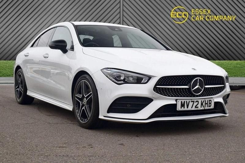Used Mercedes CLA200 AMG line 163 HP (119 kW) 2022 White Coupe